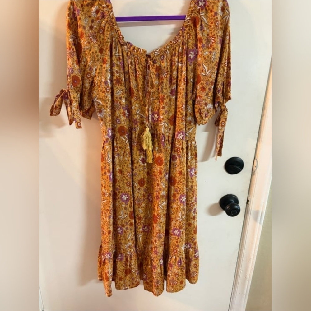 Floral Boho Style Women's Dress